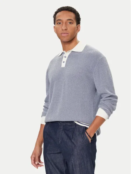 United Colors Of Benetton Pólóing Regular Fit sötétkék