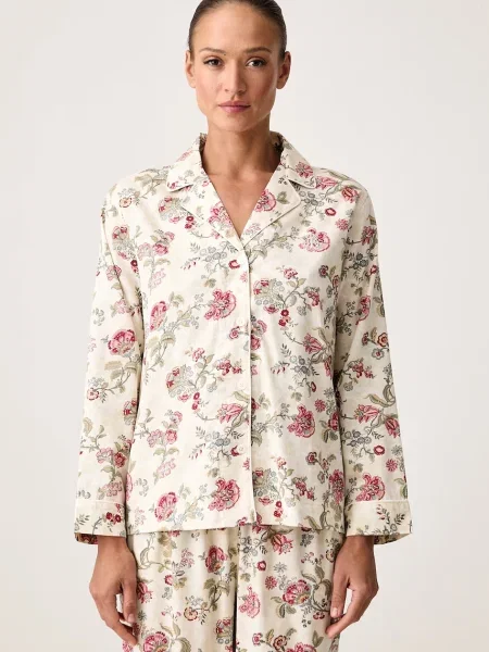 Lauren Ralph Lauren dvojdielne pyžamo dámske s bavlnou béžová
