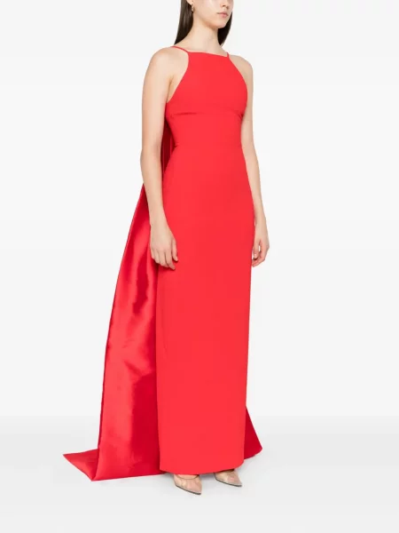 Rochie Solace London cu gât halter de costum roșu