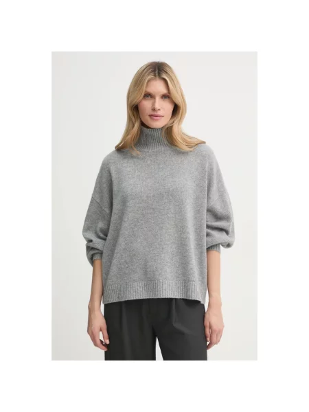 Sweter Gestuz z kaszmiru szary