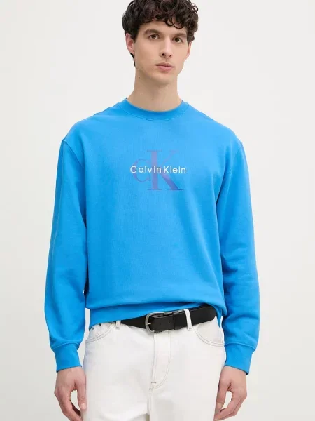 Calvin Klein Jeans μπλούζα Ανδρική μπλε