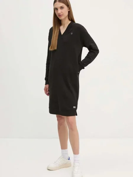 Šaty G-Star Raw mini oversize černá