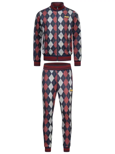 LONSDALE Jogging komplet mornarsko plava / crvena bijela