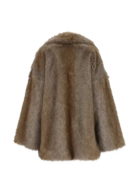 Palton de blană Bb Couture cu blană maro