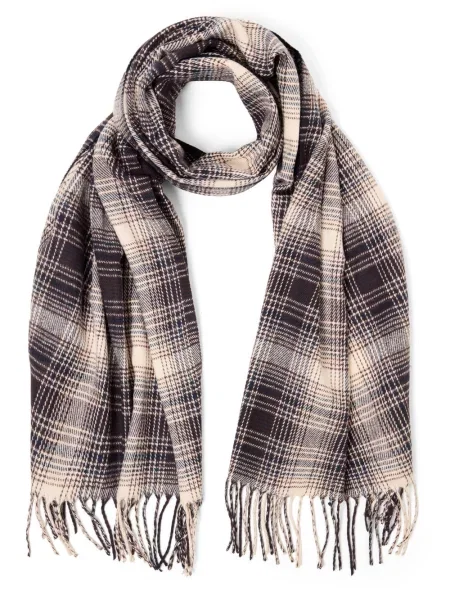 Finshley & Harding London Szalik Mężczyźni Sztuczne włókno ONE SIZE brązowy