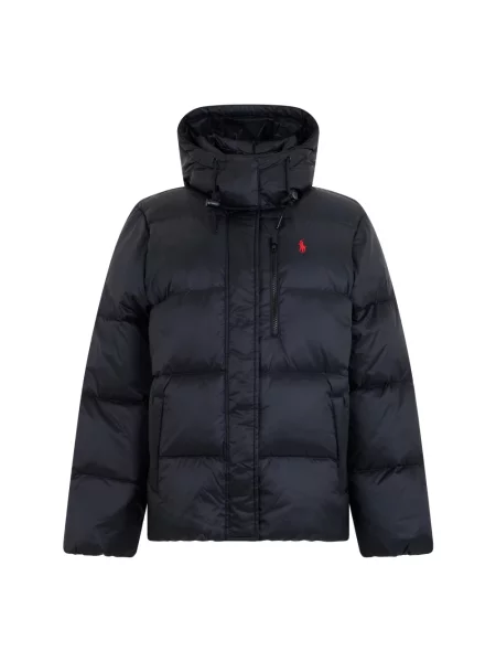 Kurtka puchowa z odpinanym kapturem Polo Ralph Lauren czarna