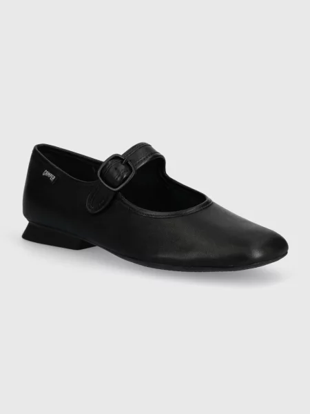 Camper balerini de piele Casi Myra negru