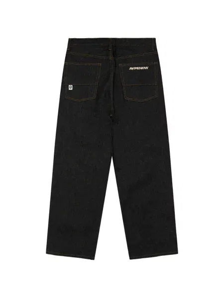 Дънки straight leg Aape By *a Bathing Ape® с автограф синьо