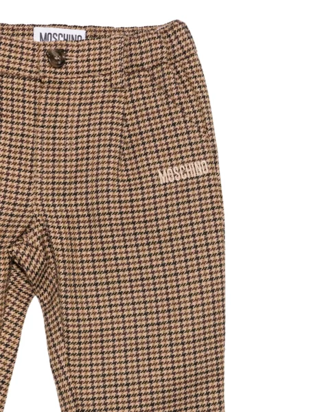 Spodnie dziecięce Moschino brązowe