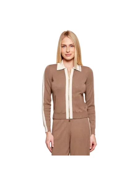 Sweter Elisabetta Franchi brązowy