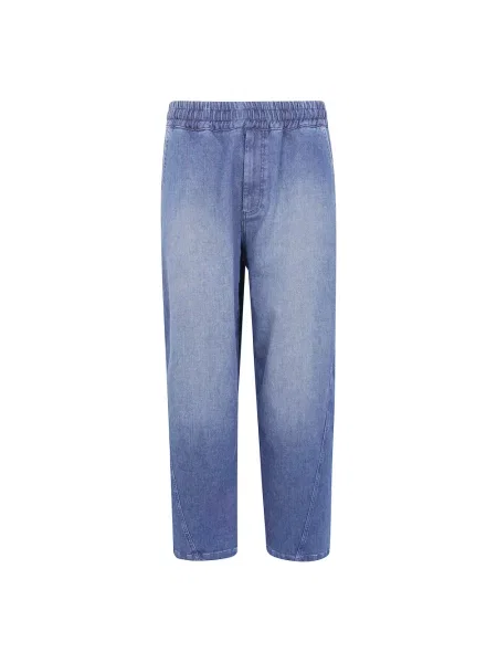 Spodnie Emporio Armani niebieskie