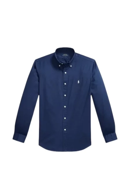 Cămașă Polo Ralph Lauren din țesătură twill albastru