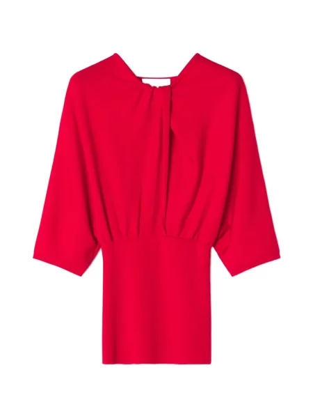 Pulover Lanvin drapat roșu