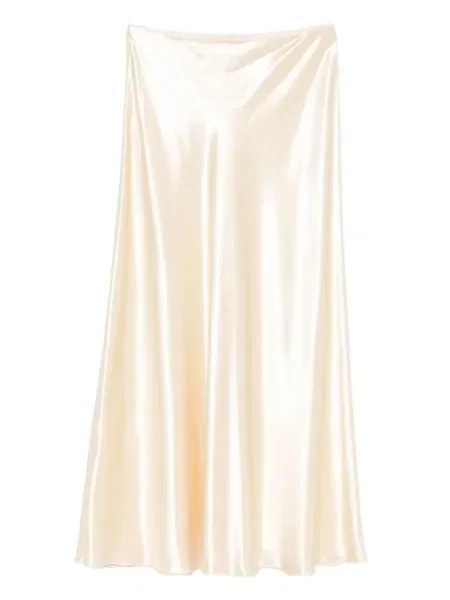 Satynowa spódnica midi Alberta Ferretti do kolan