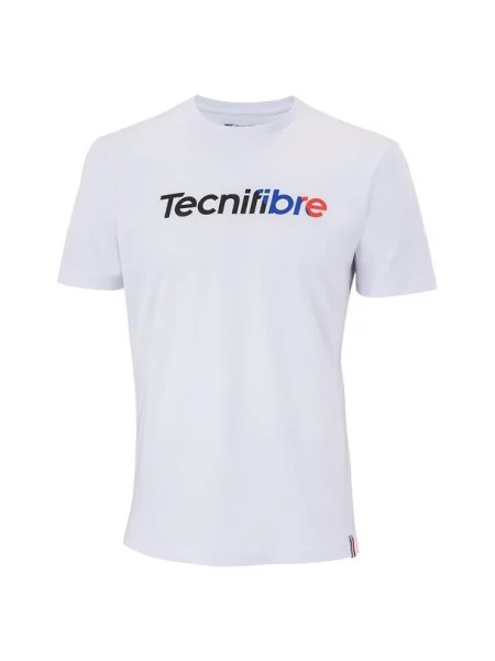 Koszulka tenisowa z krótkim rękawem Tecnifibre Club Tee biała