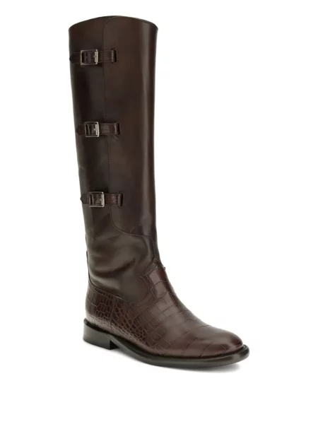 Botine Paris Texas cu cataramă maro