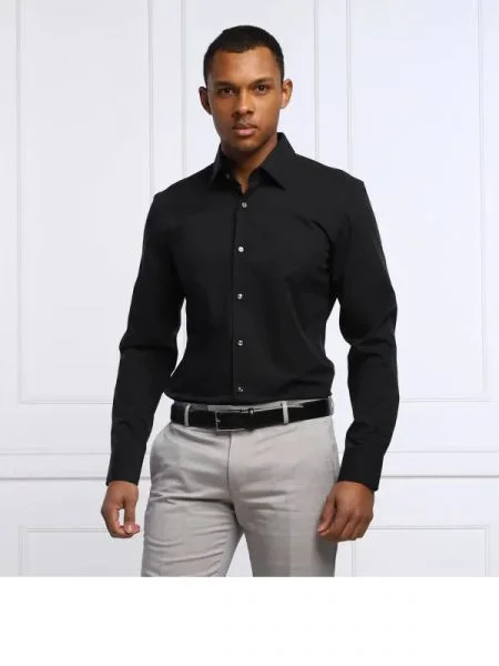 BOSS BLACK Cămașă negru
