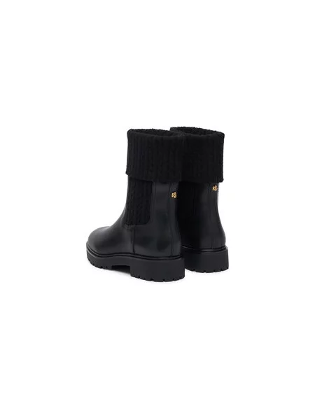 Polokozačky LAUREN RALPH LAUREN Allyson Cbl Bo Bte černá