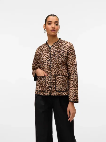 VERO MODA Prechodná bunda / svetlohnedá béžová
