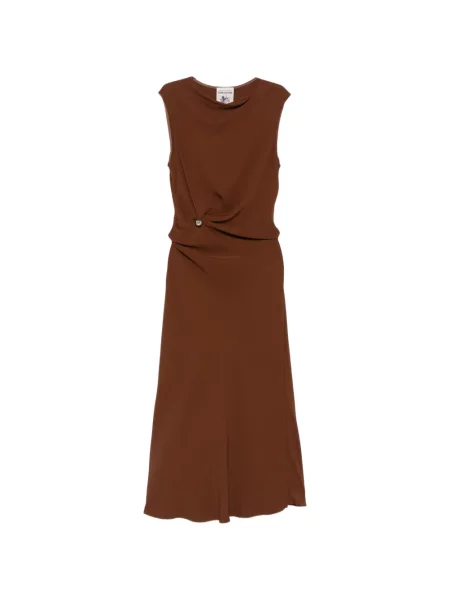 Rochie Semicouture fără mâneci maro