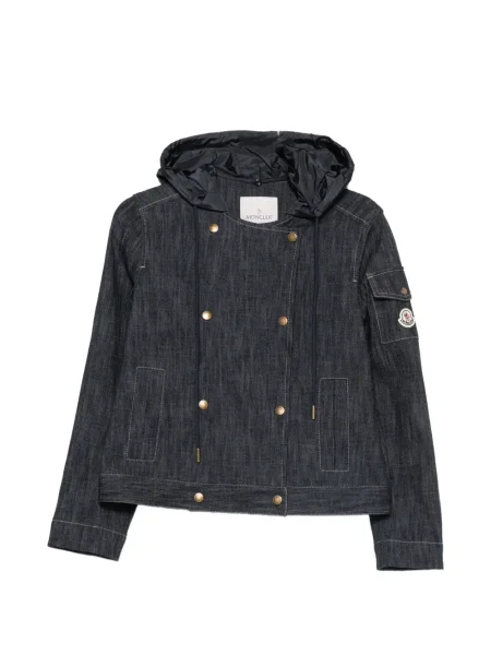Striukė Moncler su gobtuvu dvieiliai mėlyna