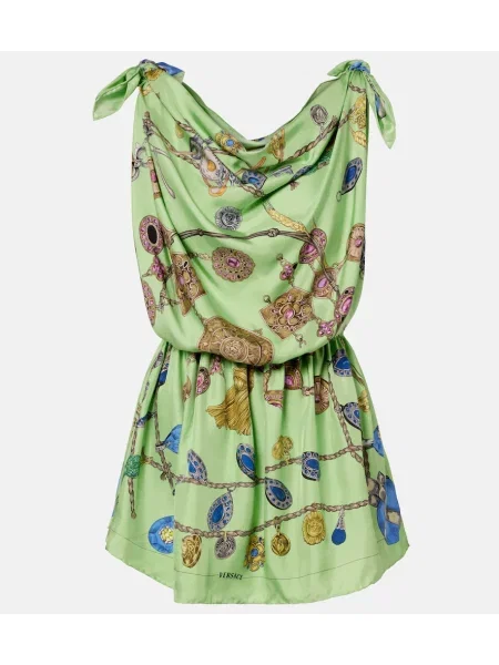 Rochie Versace de mătase cu imagine
