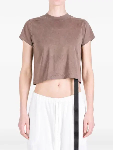 Презрамки подрязан тениска Rick Owens Drkshdw кафяво