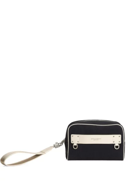 Geantă Dolce & Gabbana din poplin negru