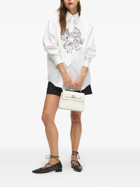 Geanta crossbody Karl Lagerfeld alb