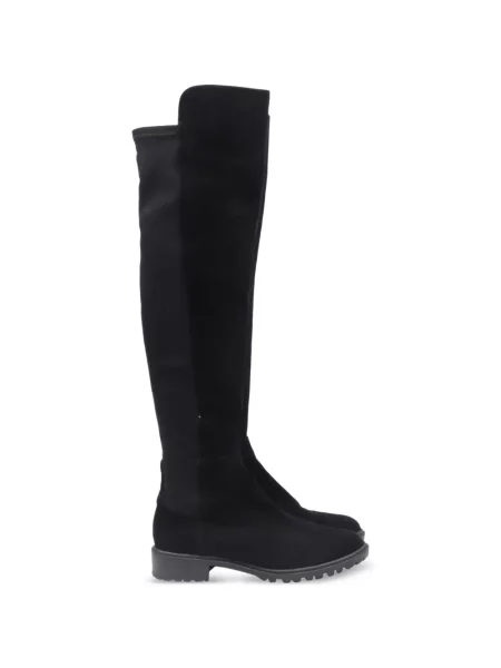 Cizme Stuart Weitzman din piele de căprioară negru