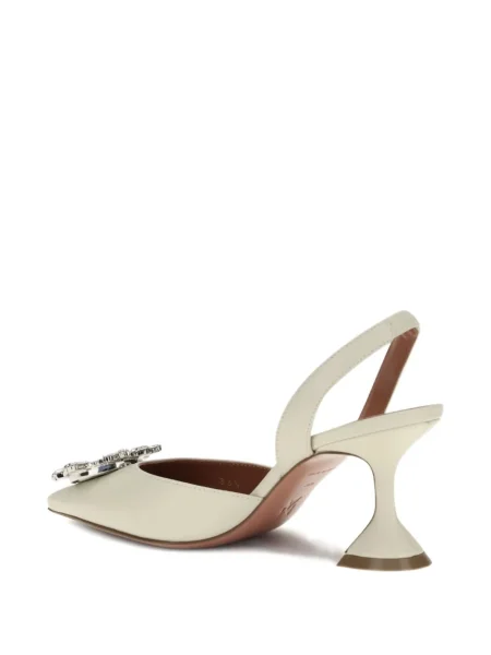 Papuci tip mules Amina Muaddi slingback de cristal