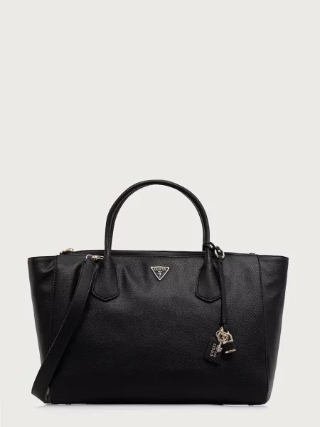 Guess geantă shopper pentru femei cu imitație de piele MARISSA negru