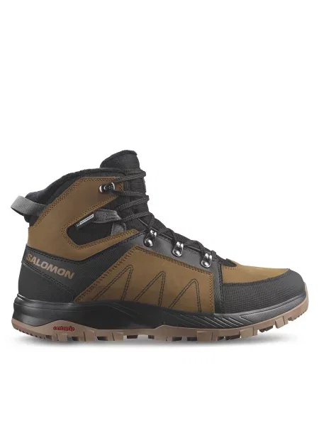 Παπούτσια πεζοπορίας Salomon Outchill Thinsulate™ Waterproof καφέ