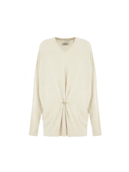 Sweter Isabel Marant wełniany beżowy
