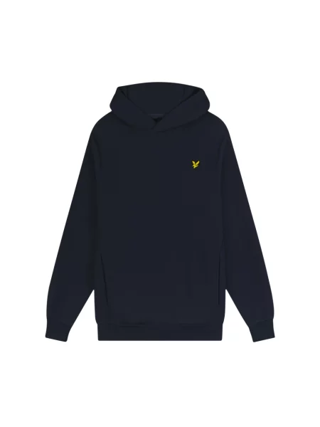 Bluza z kapturem Lyle & Scott z kapturem niebieska
