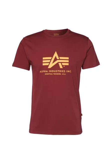 ALPHA INDUSTRIES Tricou Basic Logo burgundy roșu