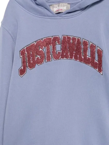 Bluza z kapturem dziecięca Just Cavalli niebieska