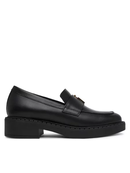 Loafersy Furla czarne