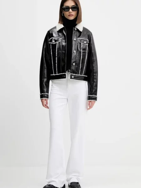 Джинсовая куртка Karl Lagerfeld Jeans черная