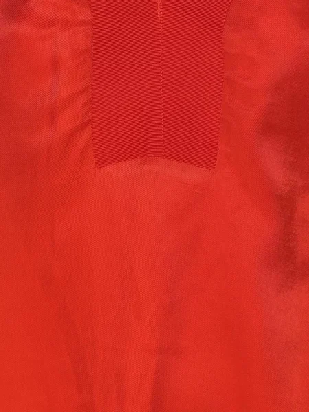 Top Sandro z dekoltem w serek z falbankami czerwony