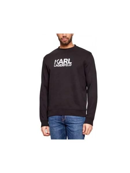Bluza nierozpinana Karl Lagerfeld czarna