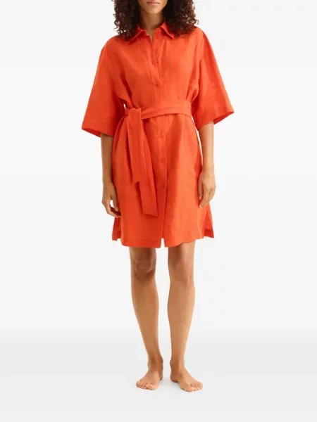 Rochie tip cămașă Eres de costum roșu