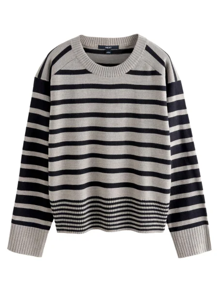 Next Pulover gri negru