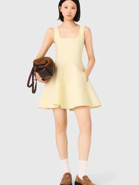 Смугаста сукня Maje жовта