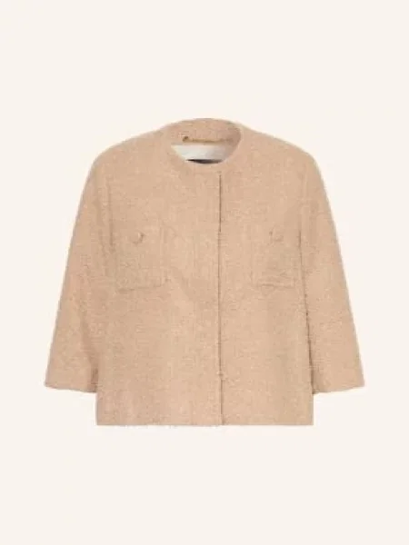 Pamela Henson Bouclé Sako Philka S Rukávy béžová