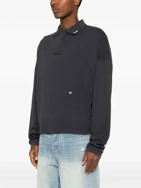Μακρύς polo Rhude με κέντημα μπλε