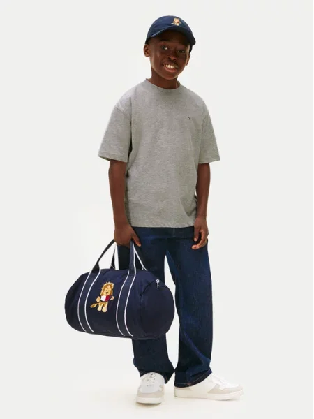Dětské tričko Tommy Hilfiger šedé