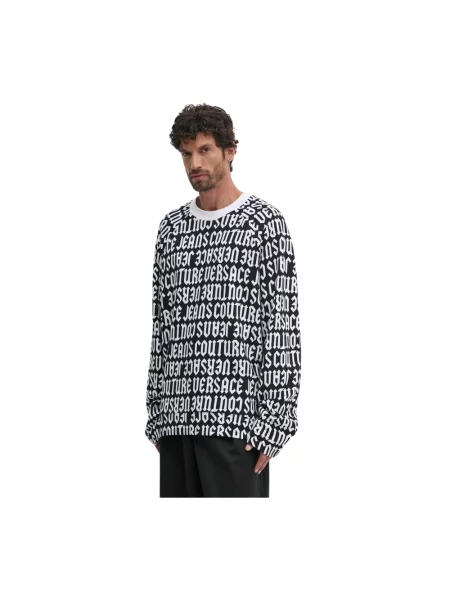 Versace Jeans Couture bluza wzorzysta czarny