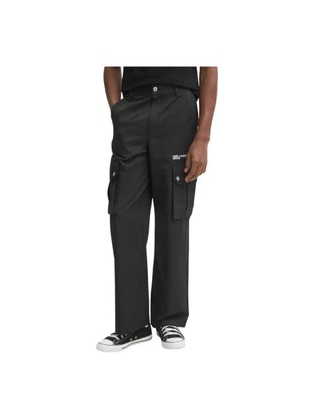 Karl Lagerfeld Jeans spodnie w fasonie cargo czarny