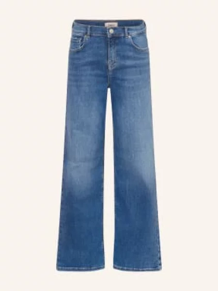 Only Džíny Wide Fit medium blue denim modré